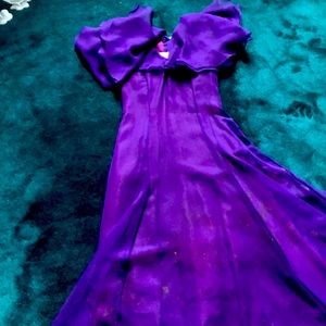 Beautiful Deep Purple Holiday Gown/embedded stars